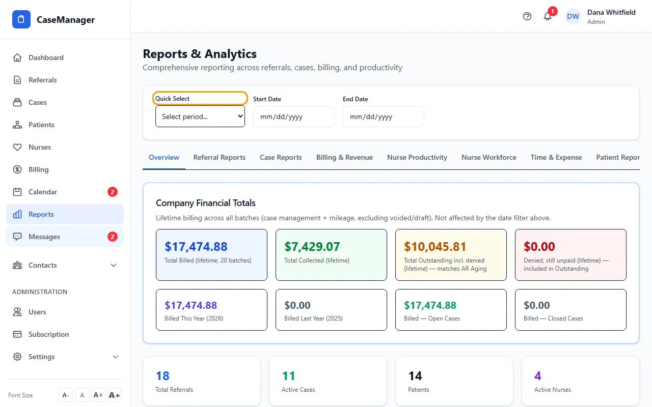 Step 1: Open Reports.