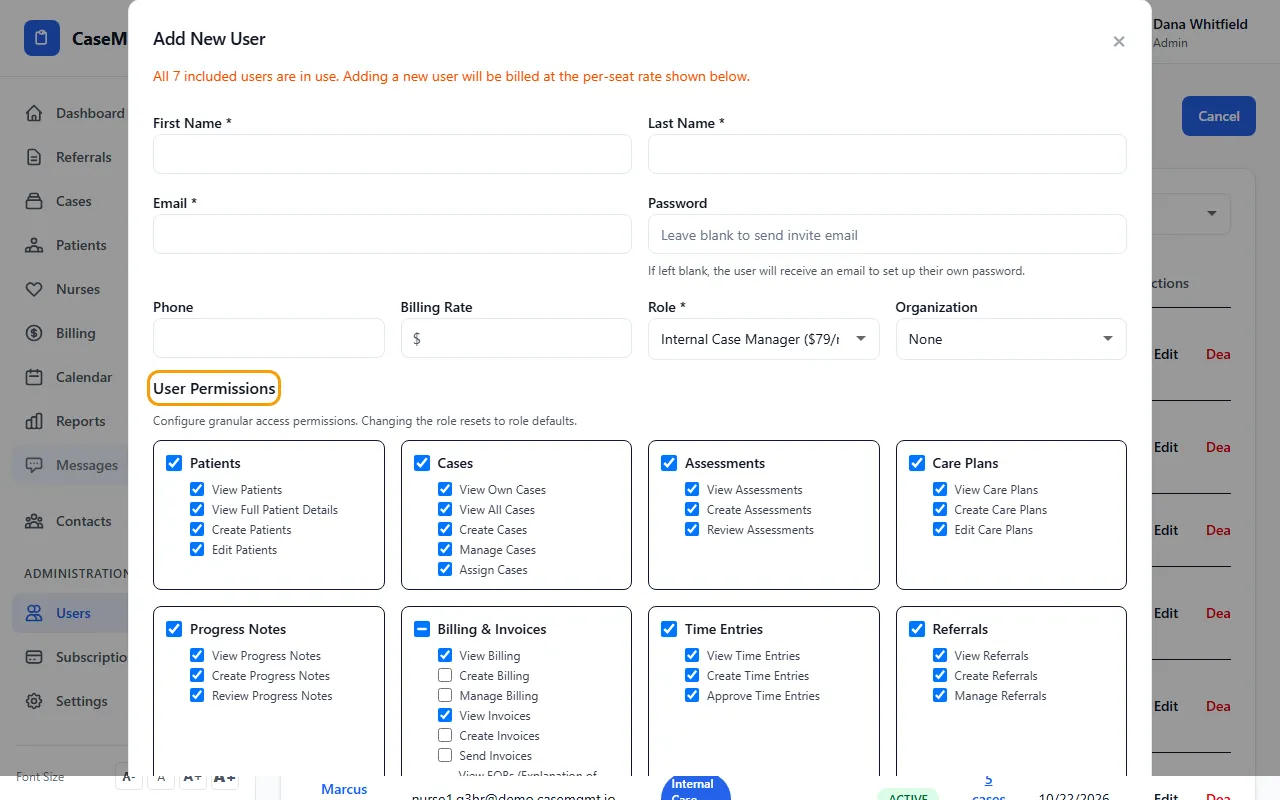Step 1: Go to Administration > Users and click Edit next to the person.